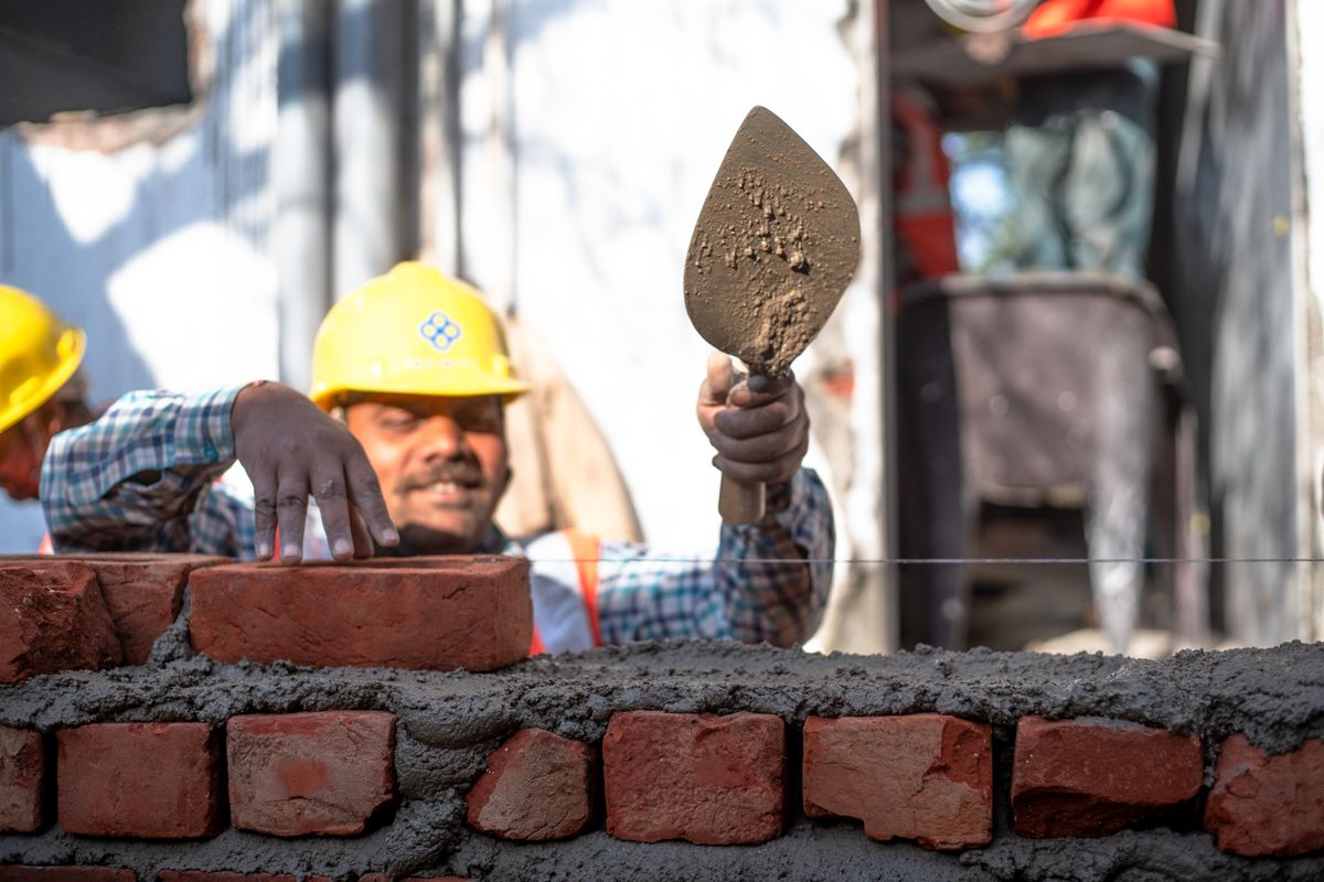 Skilled masons for blockwork, plastering, and finishing on civil works.